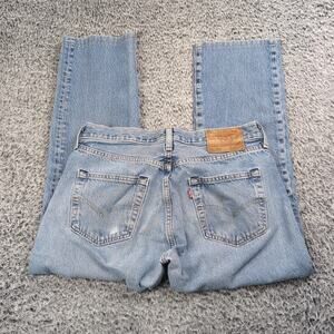 Levi's 501 Jeans Men 30x26 Blue Straight Leg Rocker Denim Stretch Grunge Pants